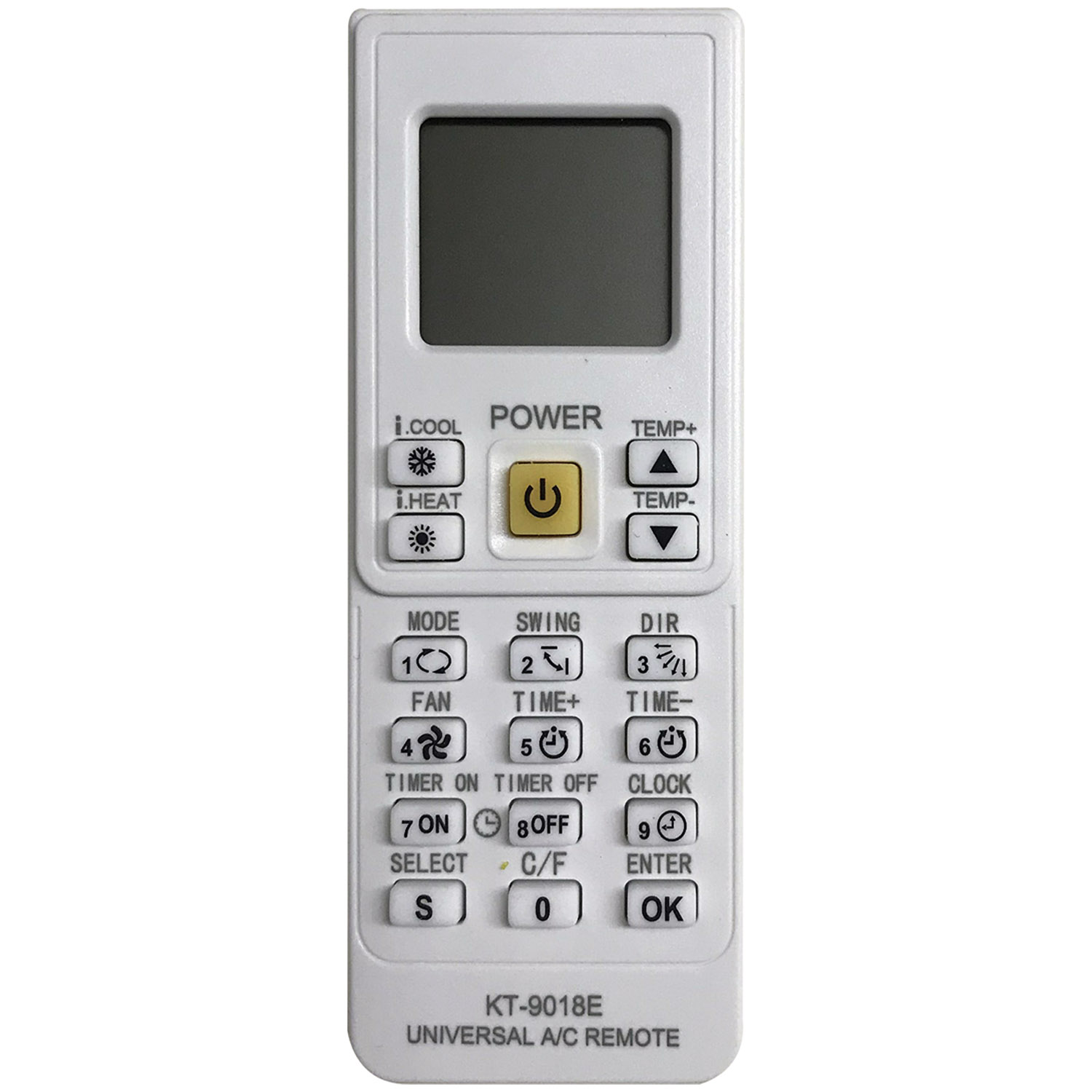 Universal Air Con Remote Control KT-9018E - SYSTO
