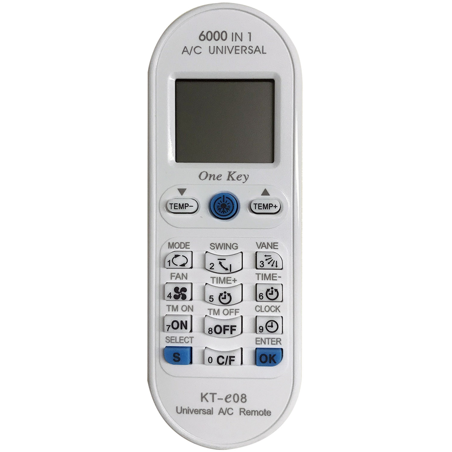 KT-E08 Universal Air Conditioner Replacement Remote for Local and Non-Brand - SYSTO