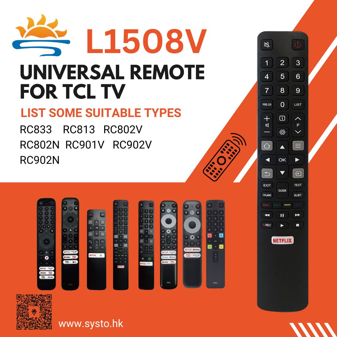 Posts of TCL Universal TV Infrared Remote Control L1508V - SYSTO