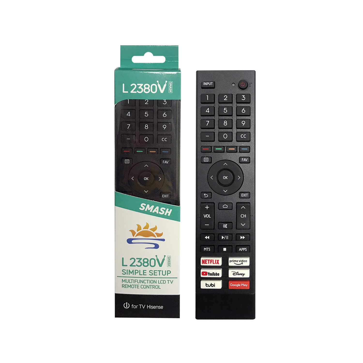 Hisense Universal TV Infrared Remote Control L2380V Pic2 - SYSTO