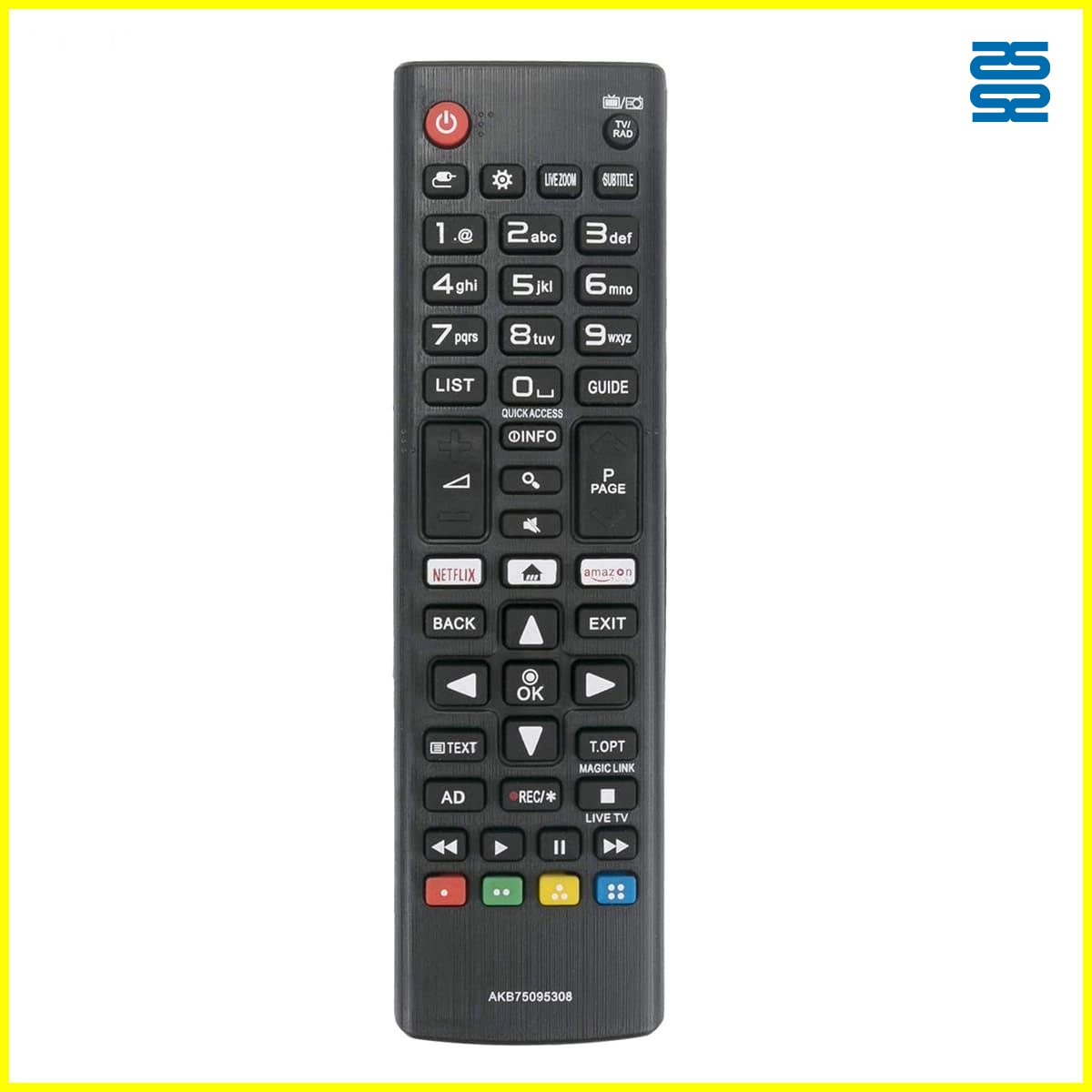 LG TV Single Code Remote Control Replacement AKB75095308 - SYSTO