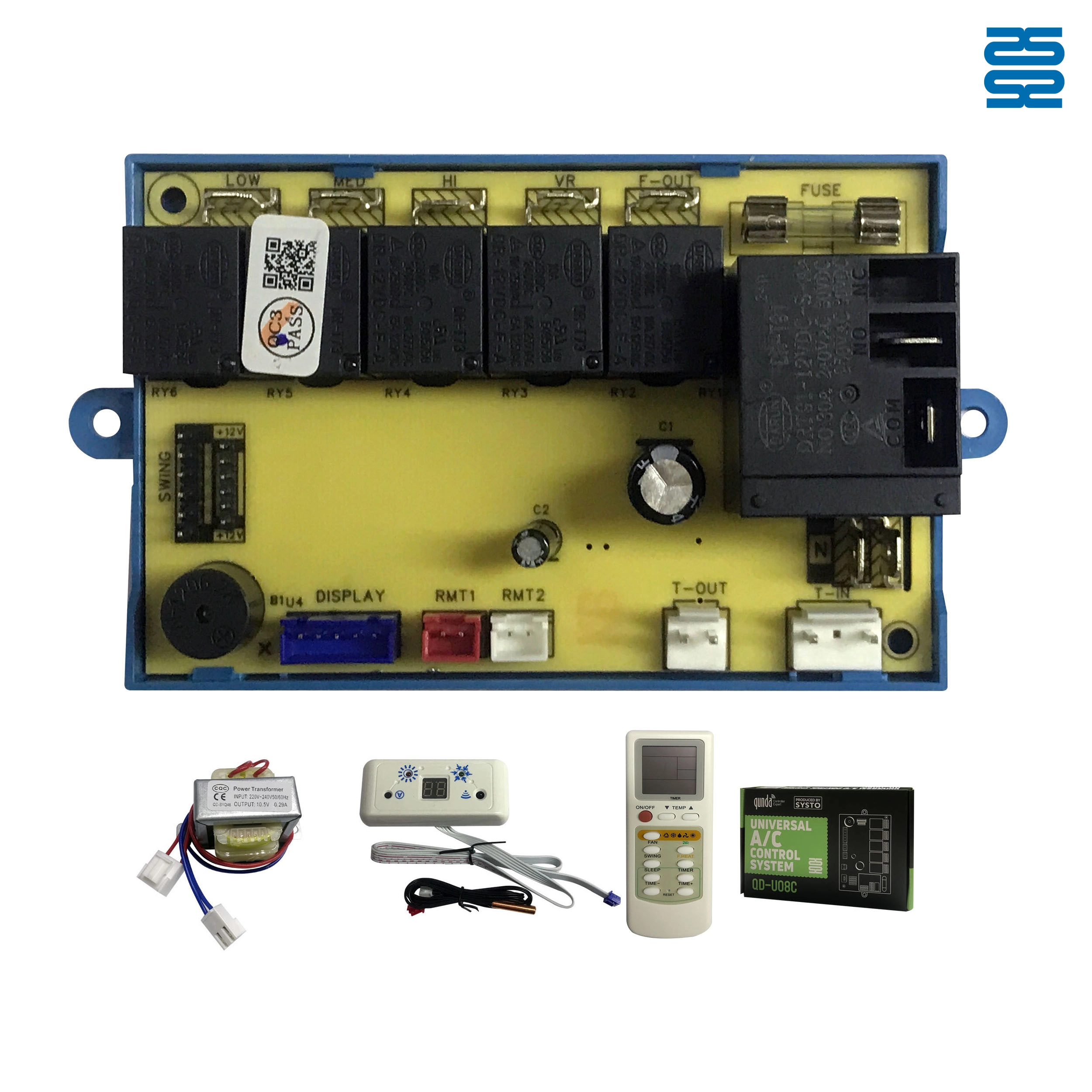 Universal Air Conditioner Control System with Big Remote QD-U08C+B - SYSTO Universal Air Conditioner Control System with Big Remote QD-U08C+B - SYSTO