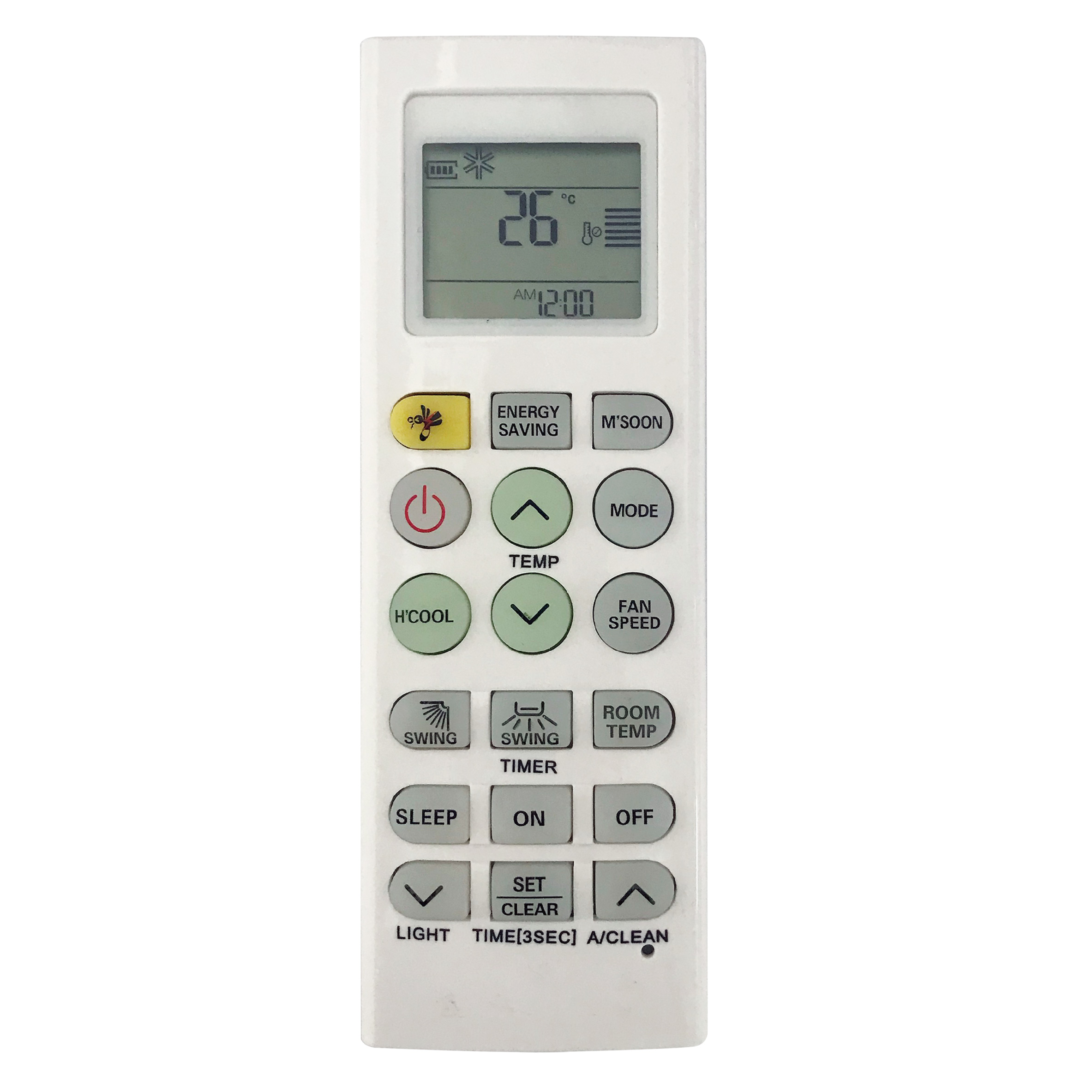 Single Code Model Air Conditioner Replacement Remote AFR37 - SYSTO