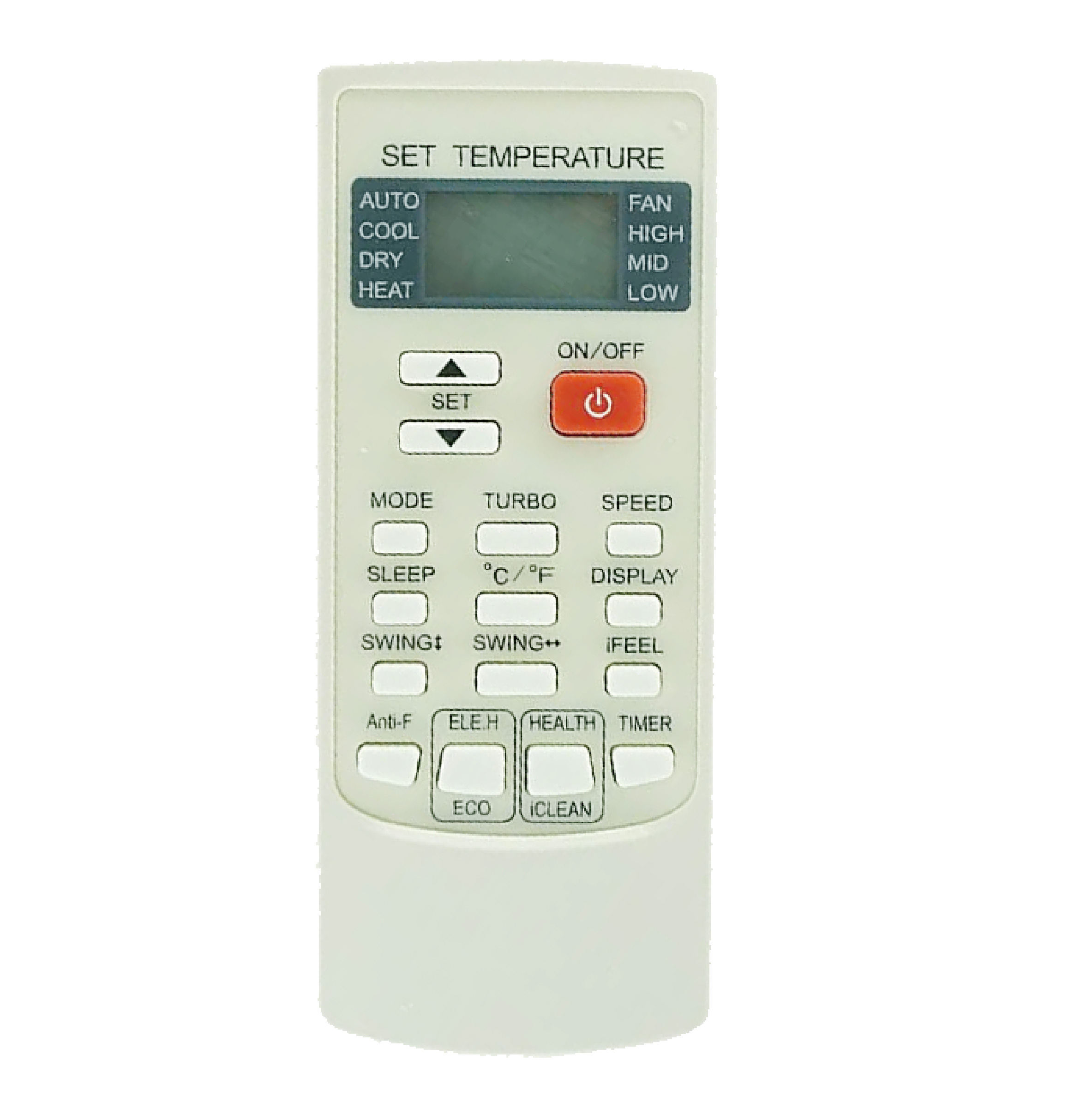 Single Code Model Air Conditioner Replacement Remote for AUX AFR24 - SYSTO