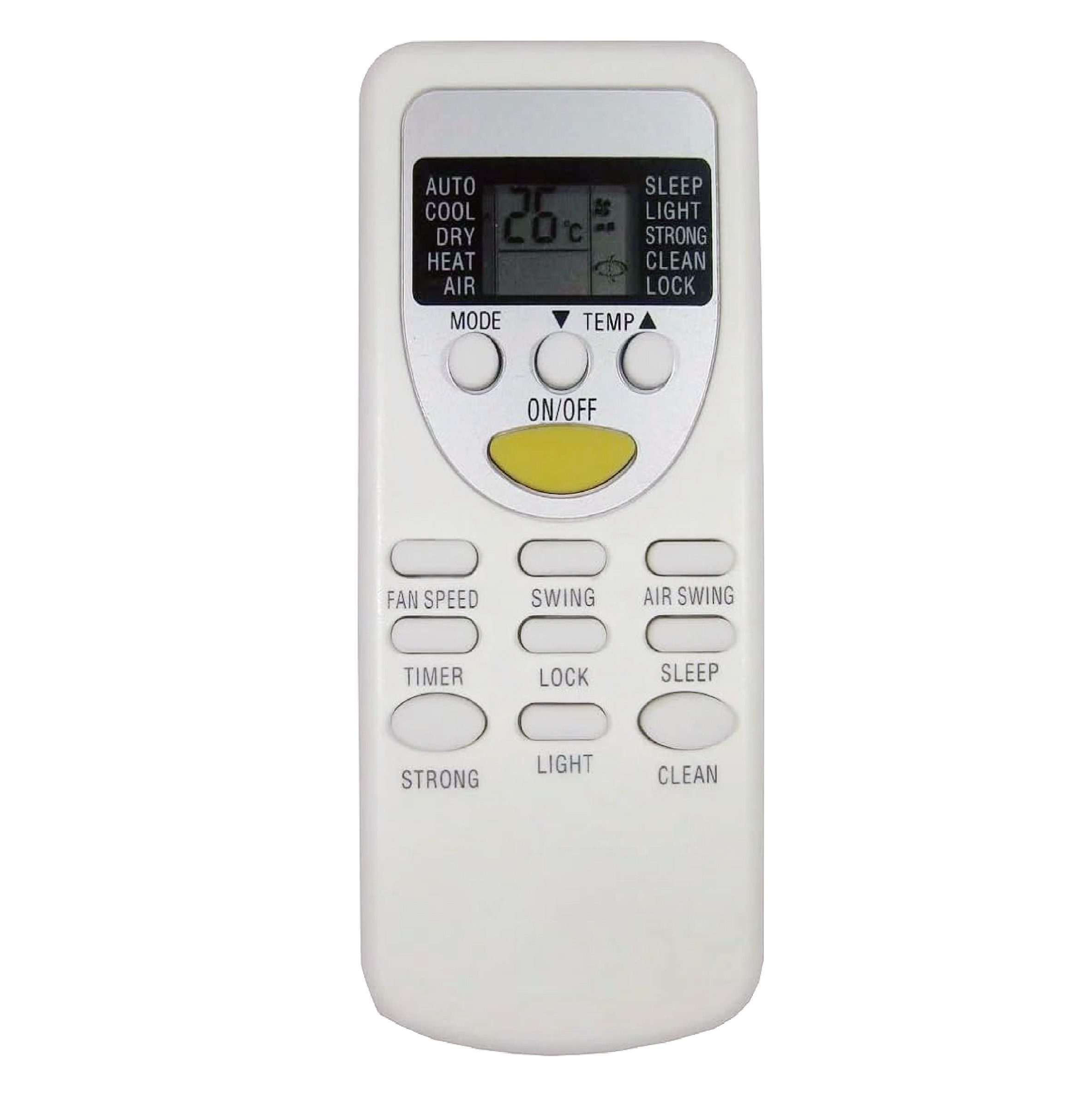Single Code Model Air Conditioner Replacement Remote for Chigo AFR06 - SYSTO