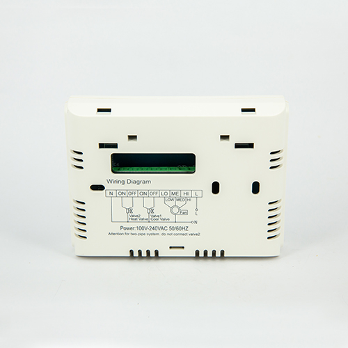 The back of QD-HVAC20 Digital Thermostat for Central Air Conditioner