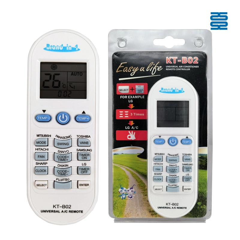 The Package of KT-B02 Qunda Universal Air Conditioner Replacement Remote for Local and Non-Brand - SYSTO The Package of KT-B02 Qunda Universal Air Conditioner Replacement Remote for Local and Non-Brand - SYSTO