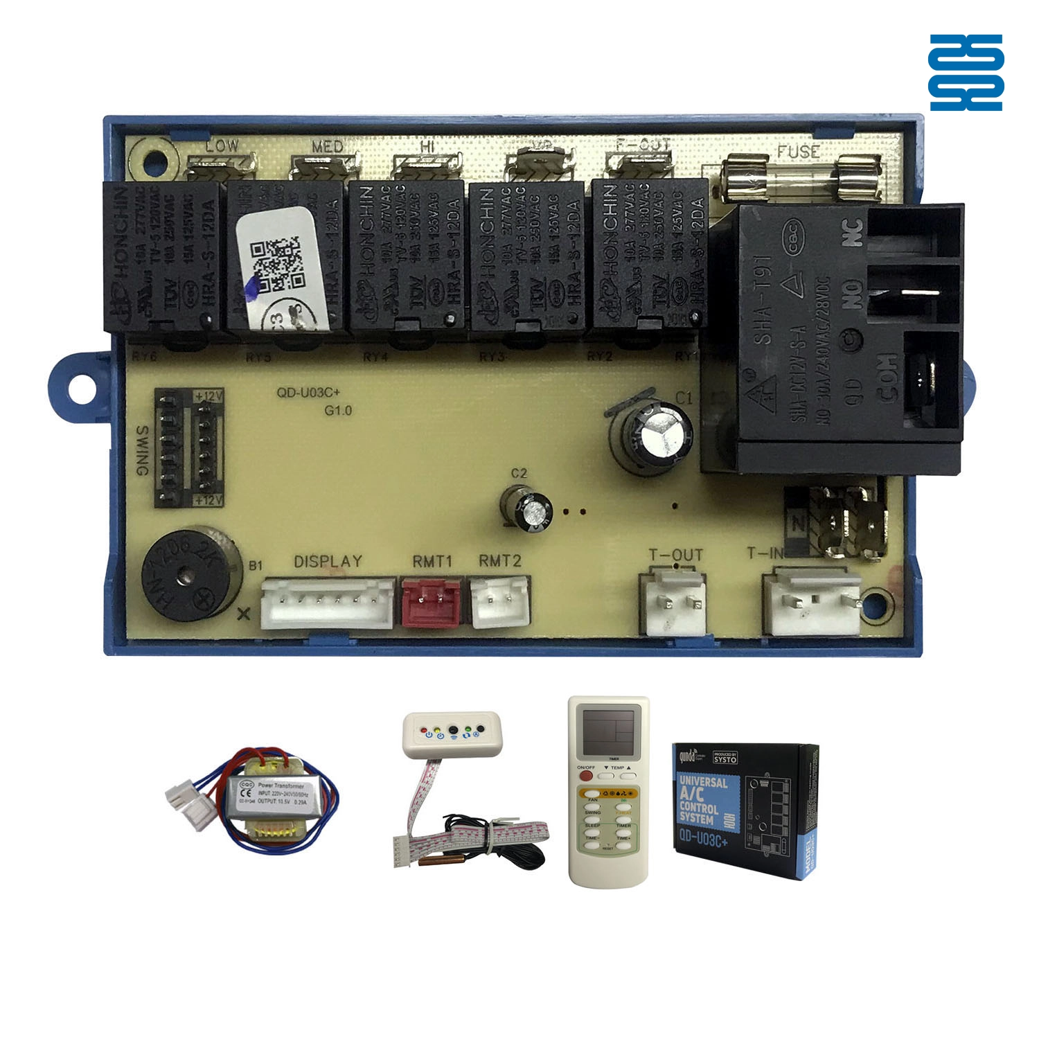 Mfumo wa Kudhibiti Kiyoyozi cha Universal chenye Kidhibiti Kikubwa cha Mbali QD-U03C+B - SYSTO Mfumo wa Kudhibiti Kiyoyozi cha Universal chenye Kidhibiti Kikubwa cha Mbali QD-U03C+B - SYSTO