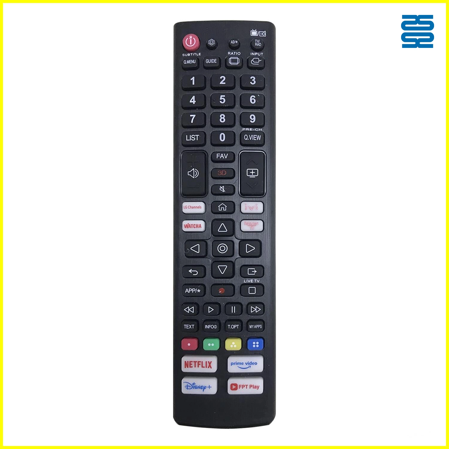 Universal TV Remote Control for LG CRC2303V - SYSTO