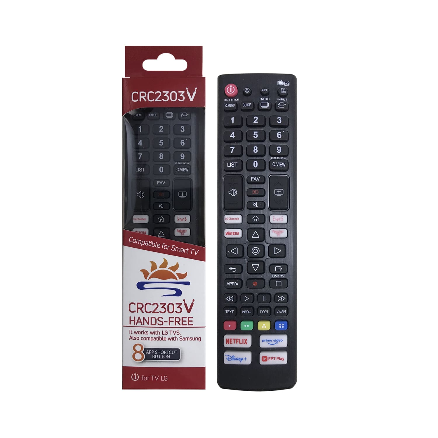 Universal TV Remote Control for LG CRC2303V with Box Package