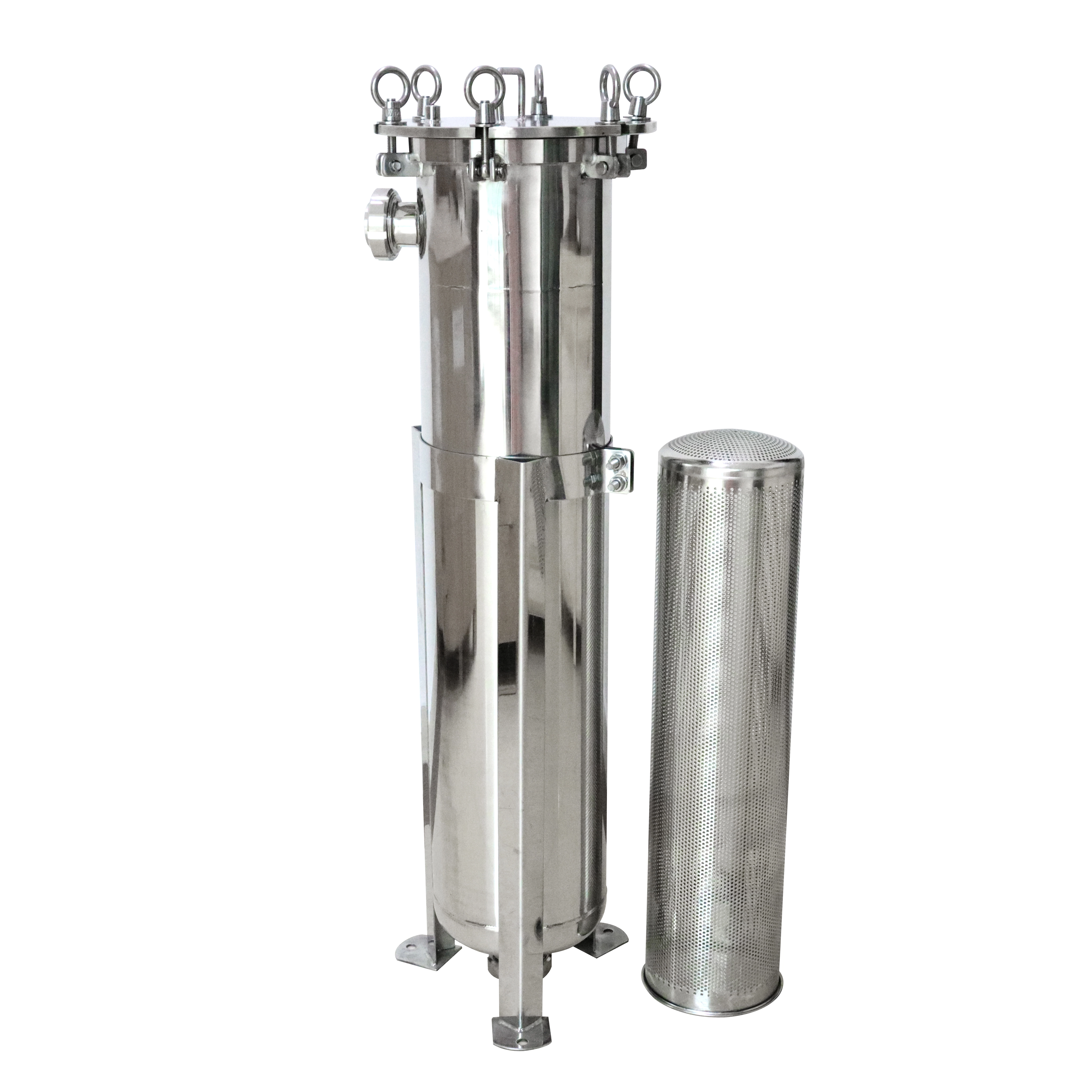 single bag filter housing