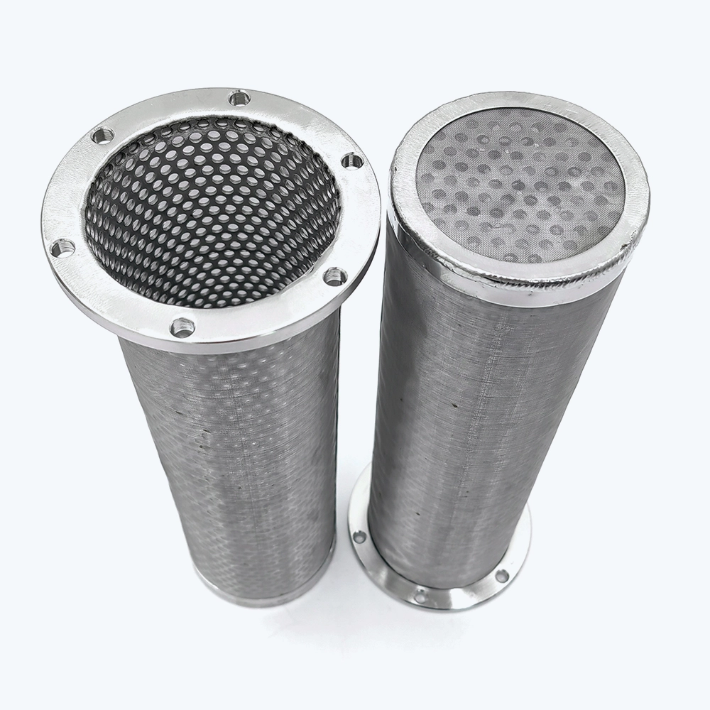 stainless steel sintered filter cartridge