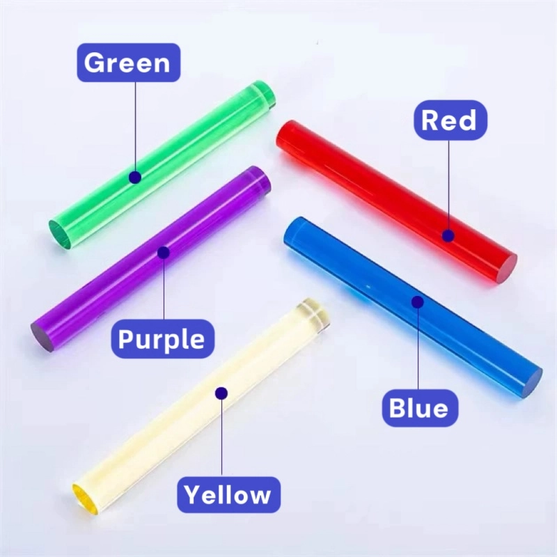 Transparent Color Rods Customizable, Anti-Yellowing for DIY & Decoration Custom Acrylic Rods ...