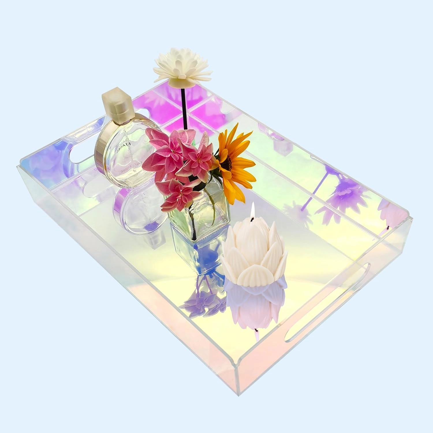 Acrylic tray iridescent (1) - CHINAPLAS
