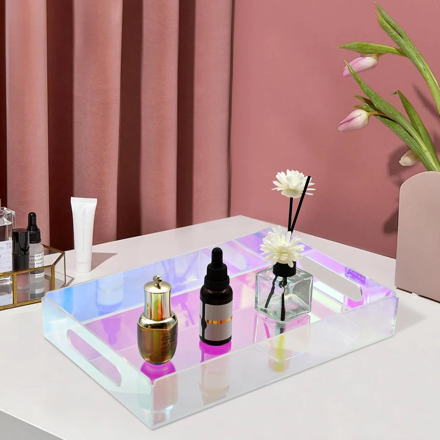 Acrylic tray iridescent (3) - CHINAPLAS