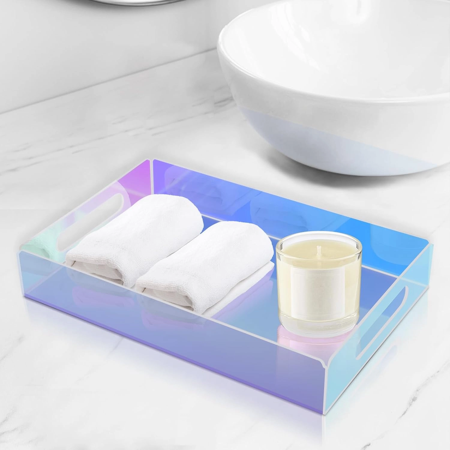 Acrylic tray iridescent (6) - CHINAPLAS