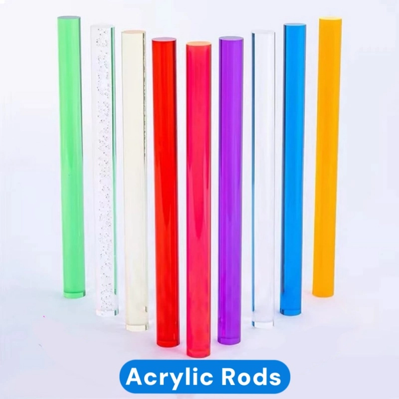 Color Changing Rods Customizable, Anti-Yellowing for DIY & Decoration Custom Acrylic Rods ...