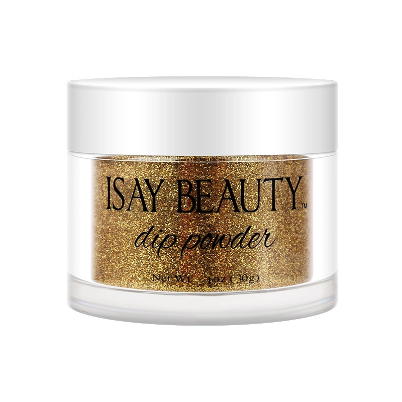 dark gold glitter dipping powder