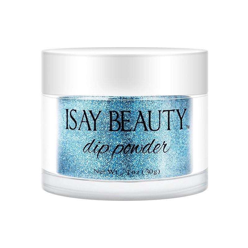 dark blue glitter dipping powder