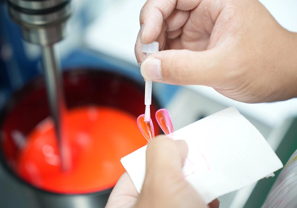 Strict testing of nail products