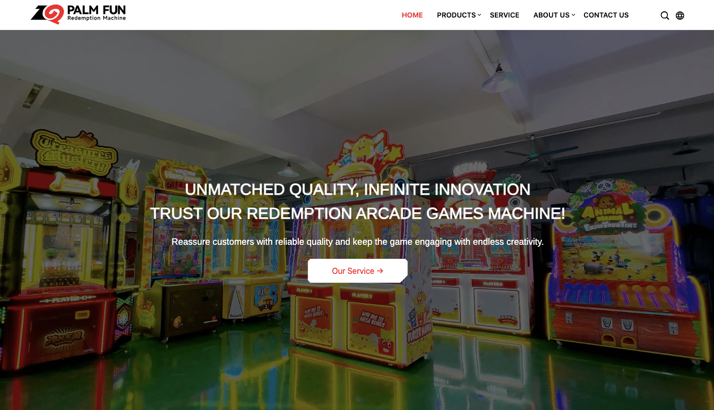 palm fun arcade machine manufacturers