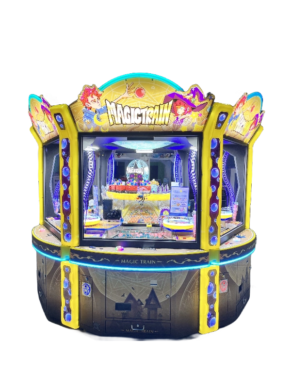 Arcade machine ball pushing game