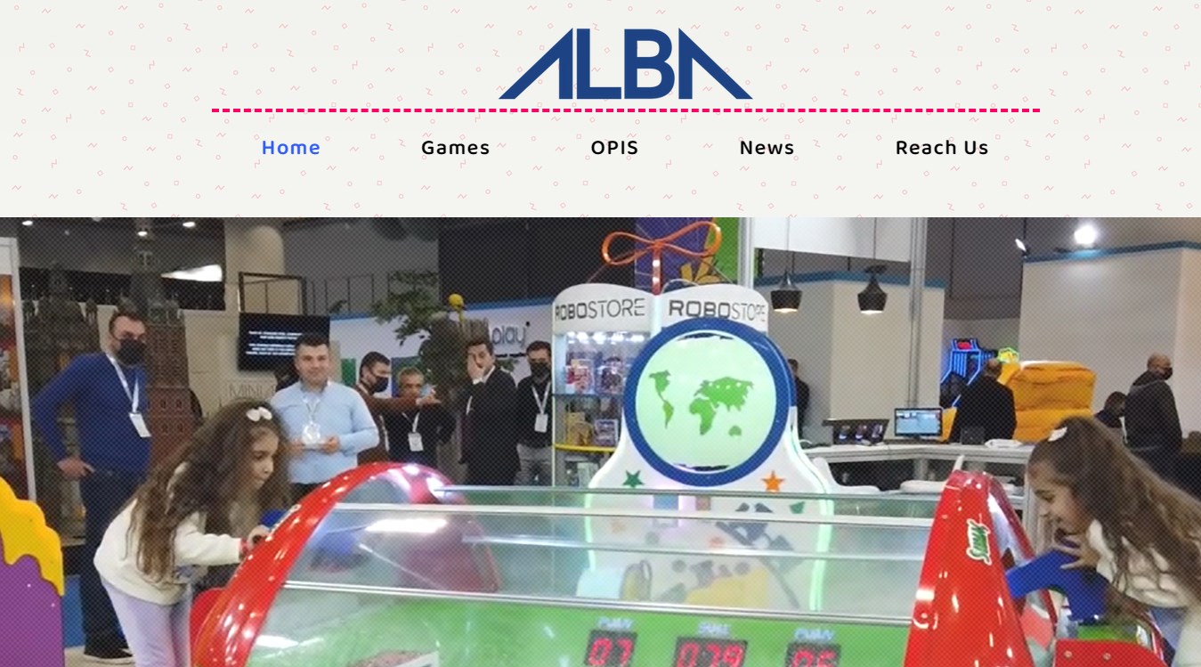 ALBA ARCADE arcade shooter game  manufacturer