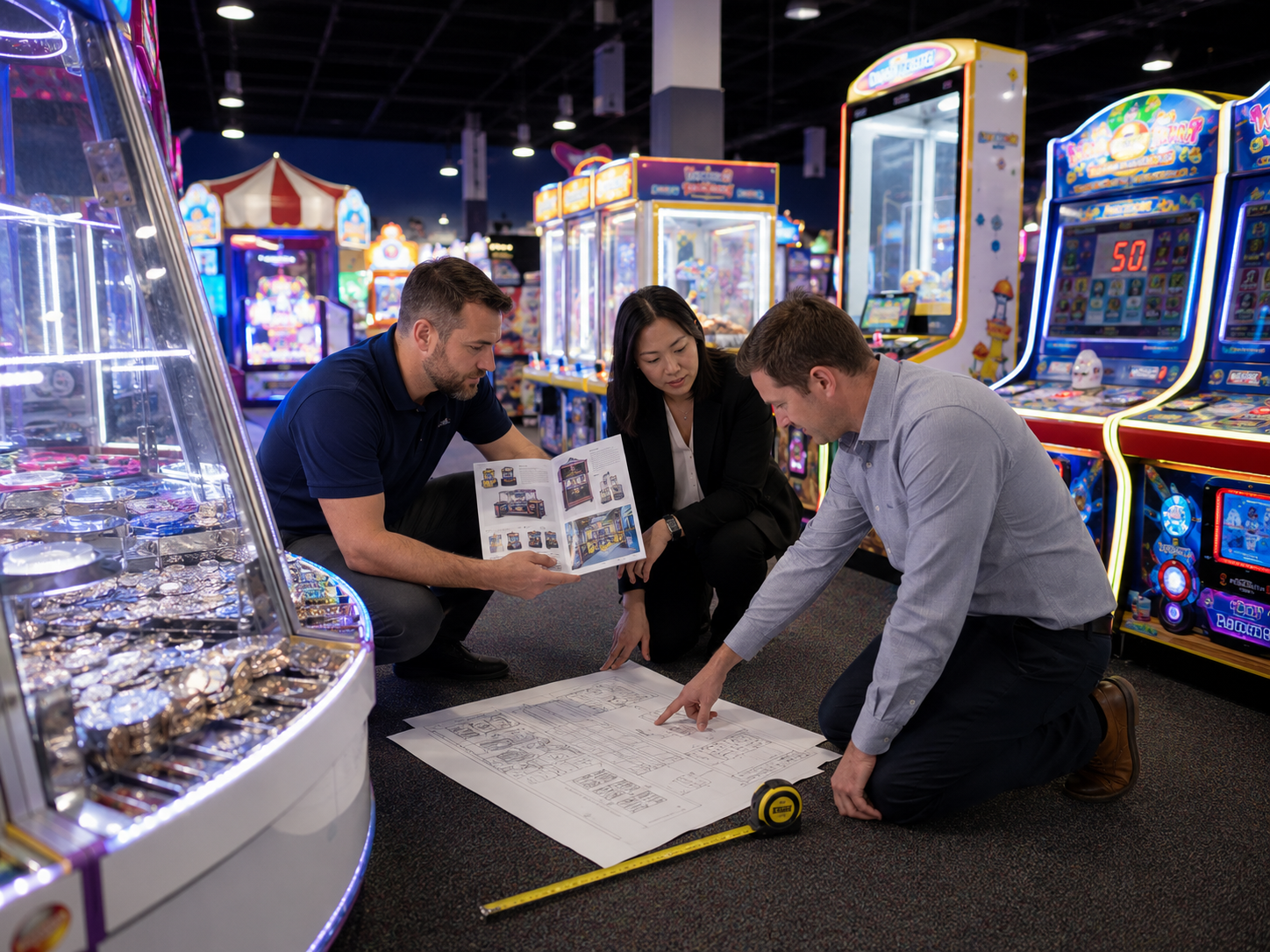 Arcade machine venue fit comparison for FEC, mall entertainment area, arcade game hall, and distributor buyers