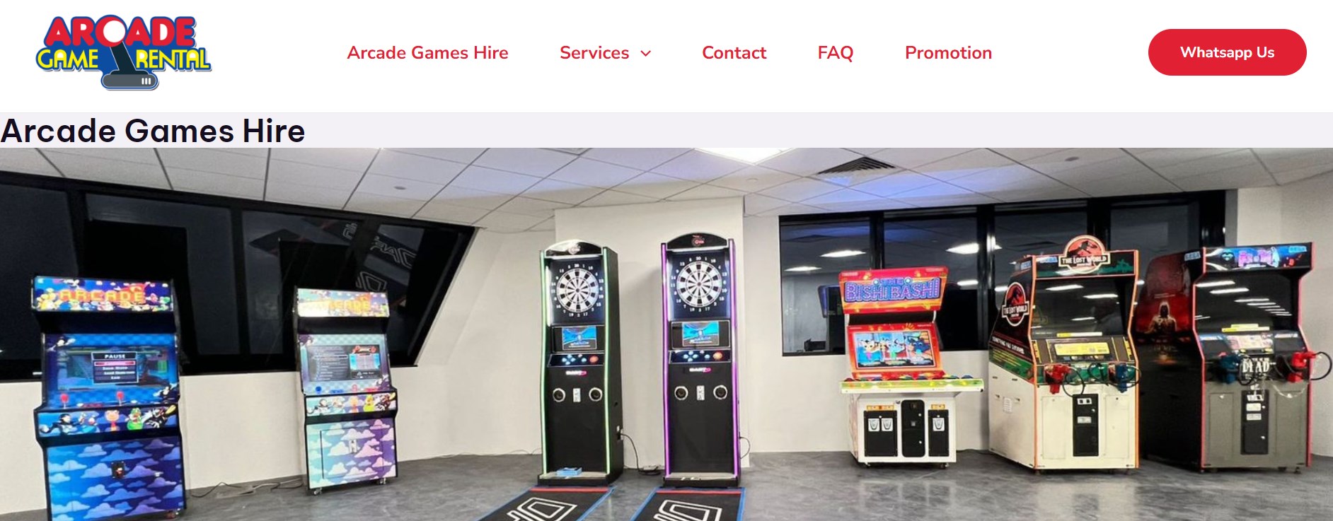 ARCEDE GAME RENTAL arcade shooter game  manufacturer