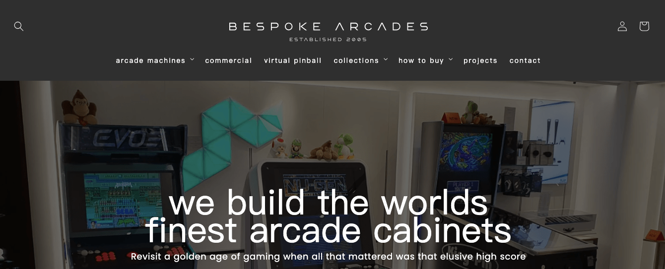 bespoke Arcade Machine Manufacturer