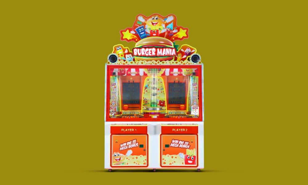 Jogo de arcade Hamburger Coin-pusher