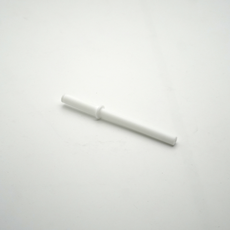 Machined plastic insulator with white PTFE material 1 - Bost