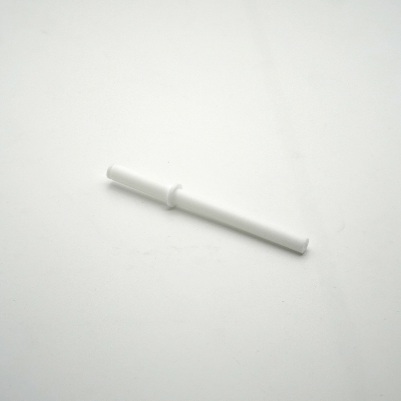 Machined plastic insulator with white PTFE material 1 - Bost