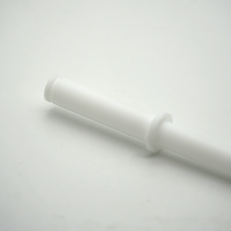 Machined plastic insulator with white PTFE material 2 - Bost