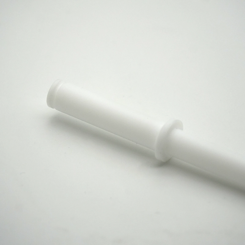 Machined plastic insulator with white PTFE material 2 - Bost