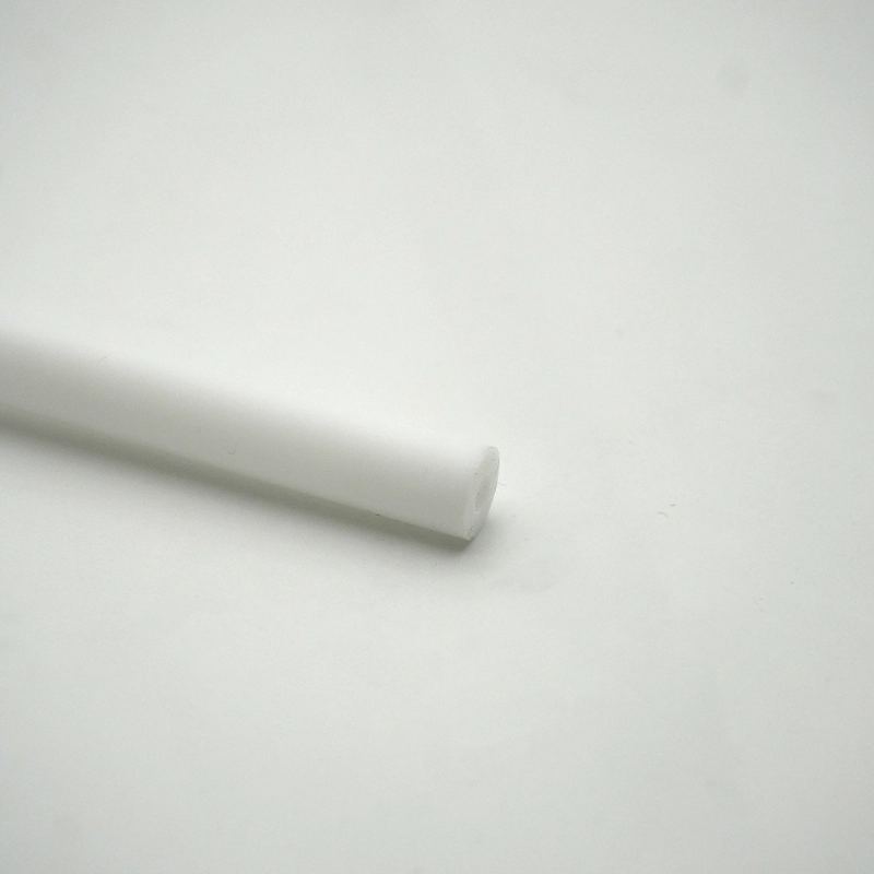 Machined plastic insulator with white PTFE material 3 - Bost