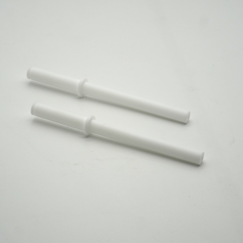 Machined plastic insulator with white PTFE material 5 - Bost