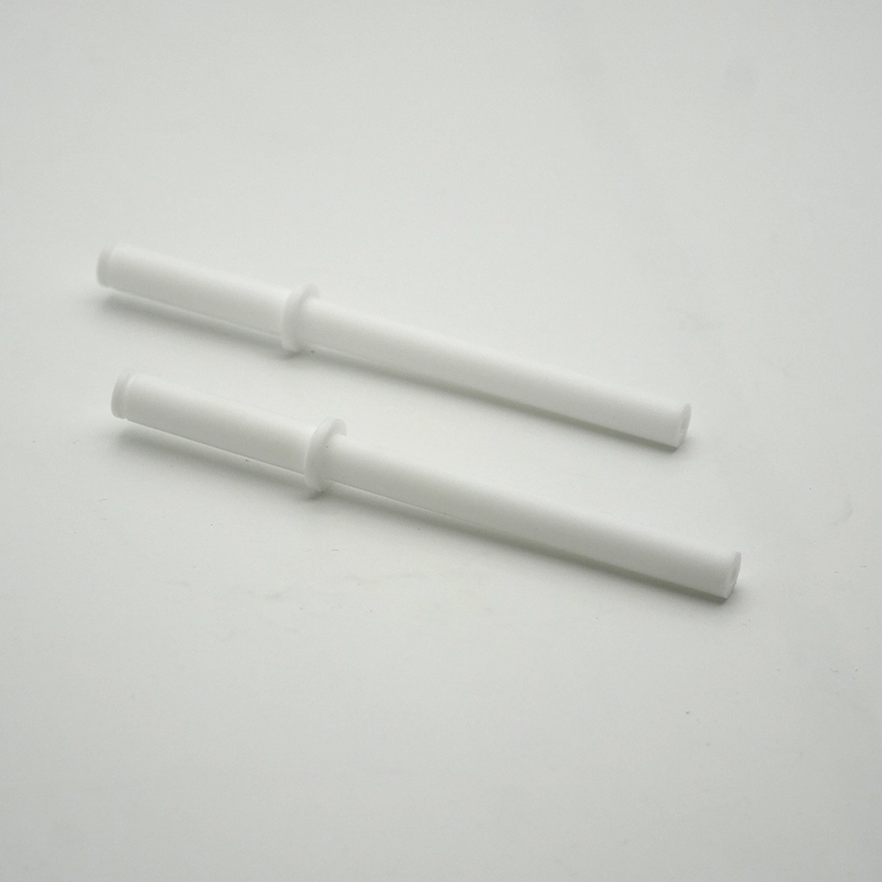 Machined plastic insulator with white PTFE material 5 - Bost