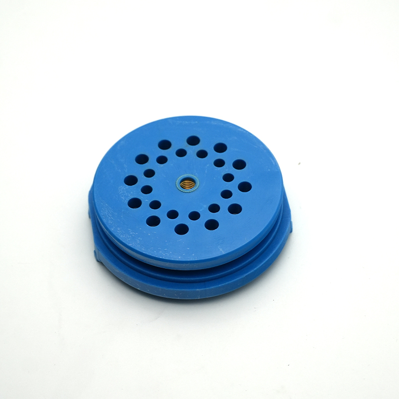 The plug made by insert mold blue nylon 66 with brass nut 1