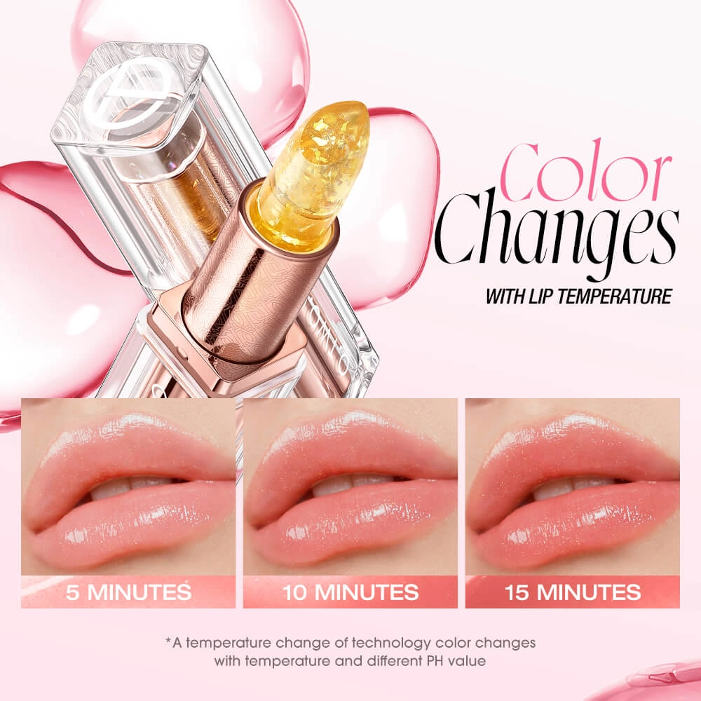 O.TWO.O temperature-changing lip color demonstration