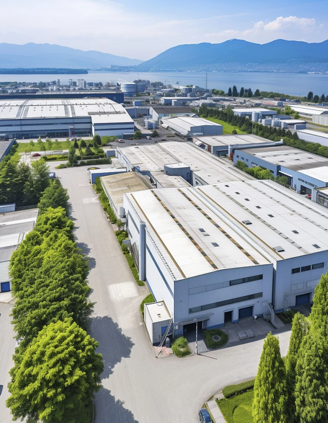 Goodway-industrial-complex-aerial-view. Goodway industrial complex aerial view.