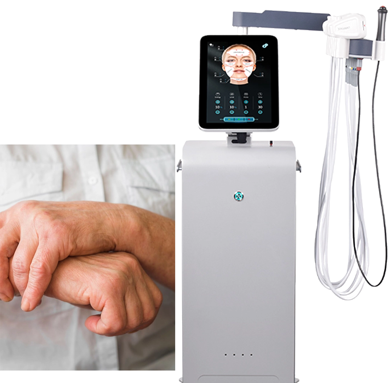 Professional EMS Face Lifting Machine with RF Technology – Anti-Aging & Skin Tightening Face Massagers for Youthful Skin