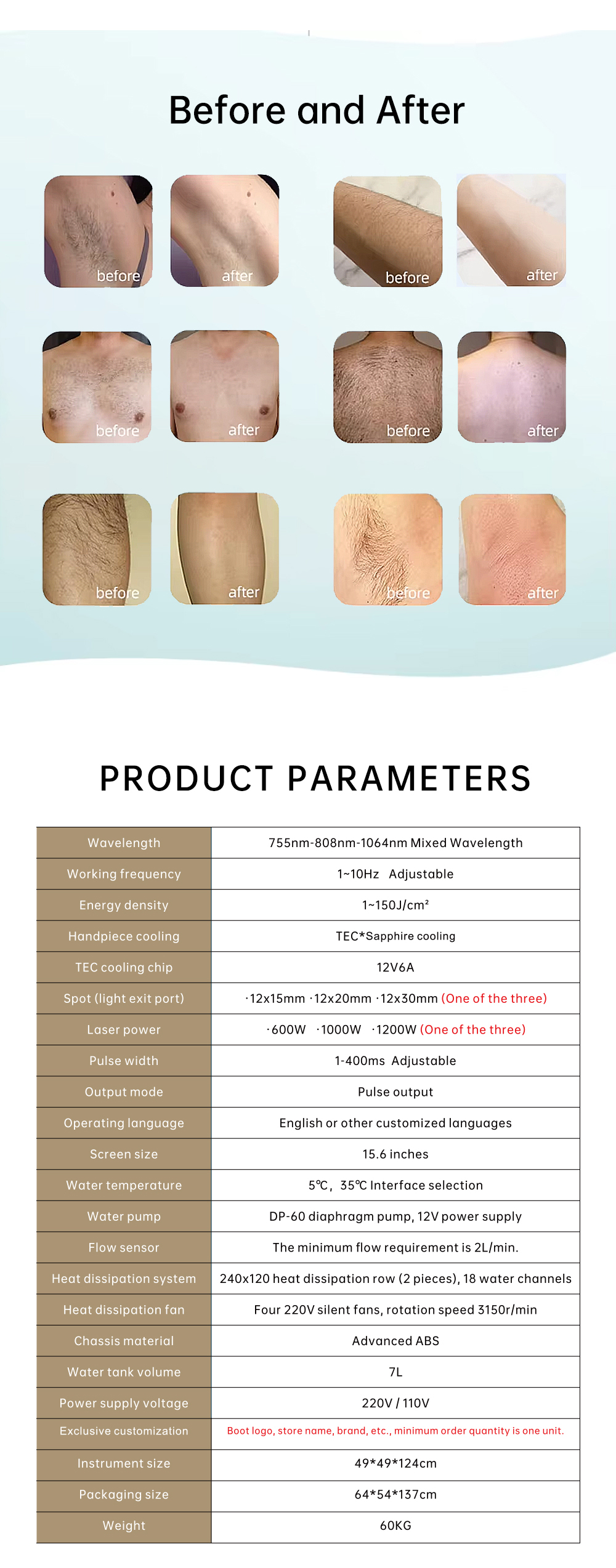 L6 laser hair removal machine 100 L6 laser hair removal machine 100