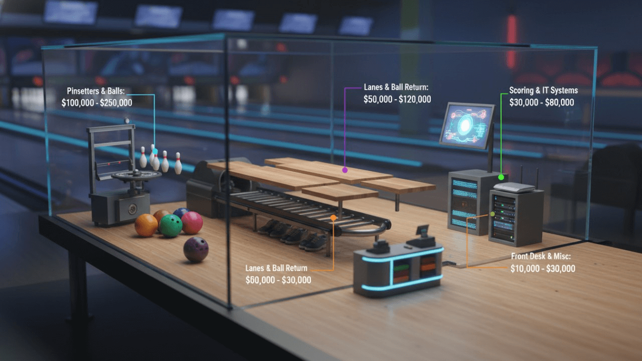 Bowling Alley Equipment Cost Breakdown