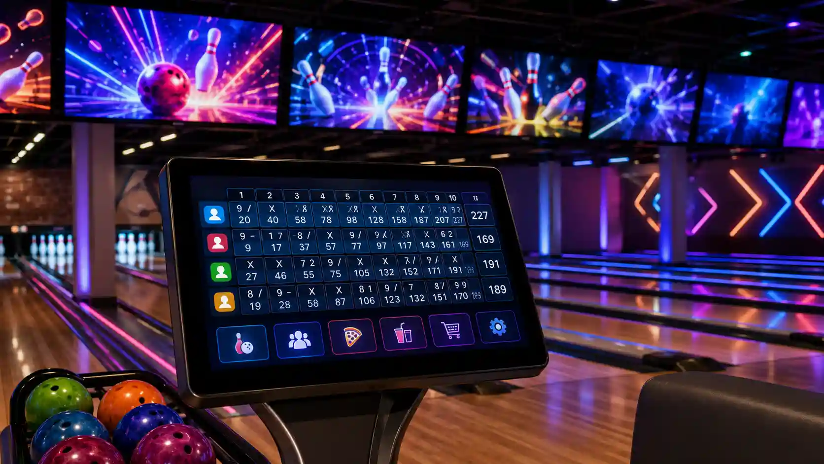 Bowling Equipment Scoring and Display Systems