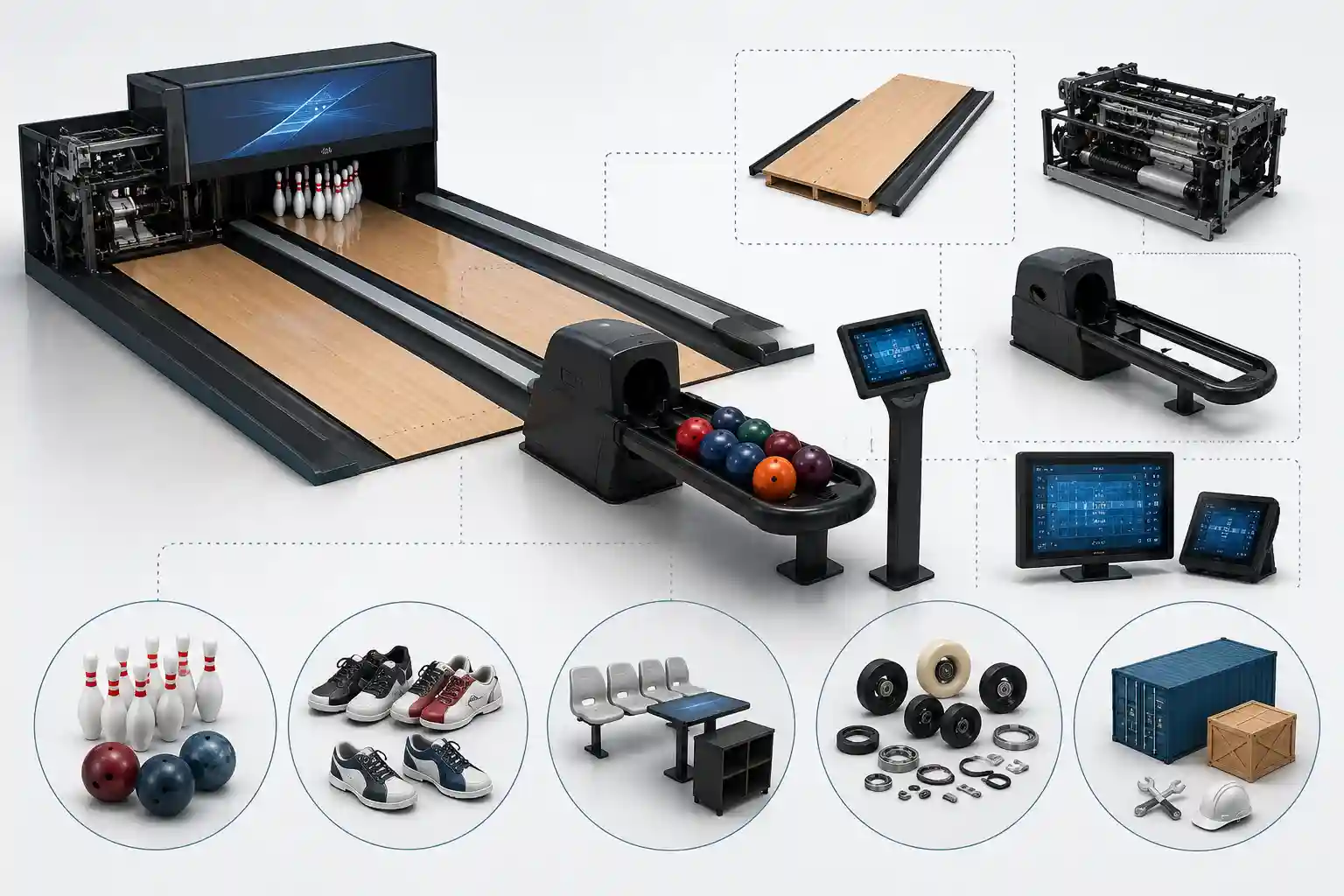 immersive bowling alley equipment
