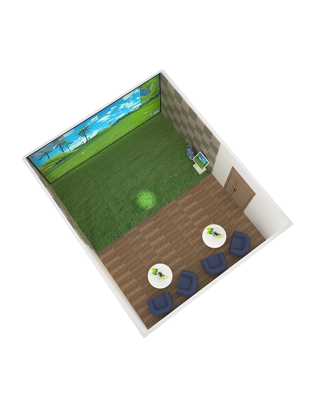 golf simulator in home