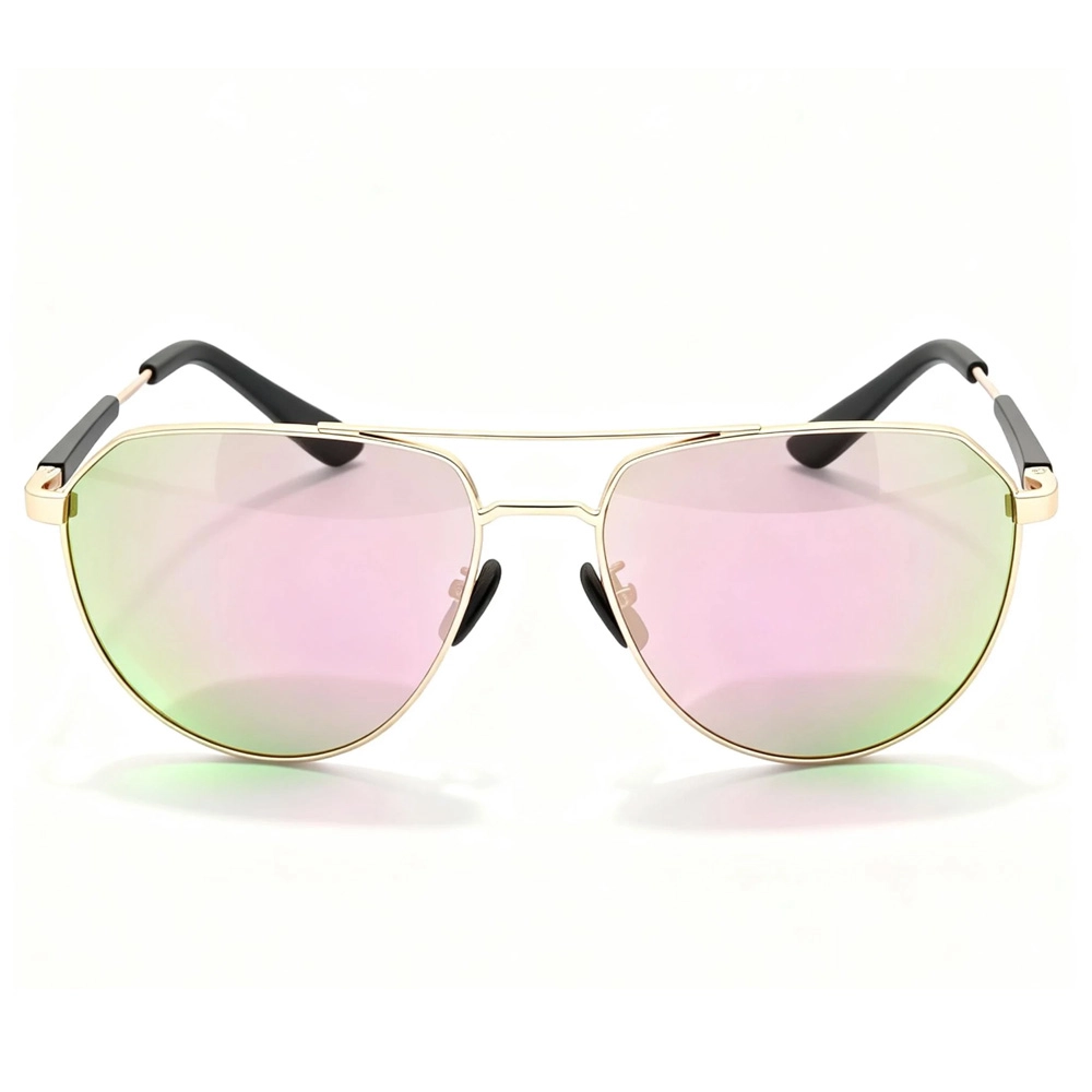 (RTS) Óculos de sol masculinos SB-1020, armação redonda de metal, polarizados, em promoção - KARUSON