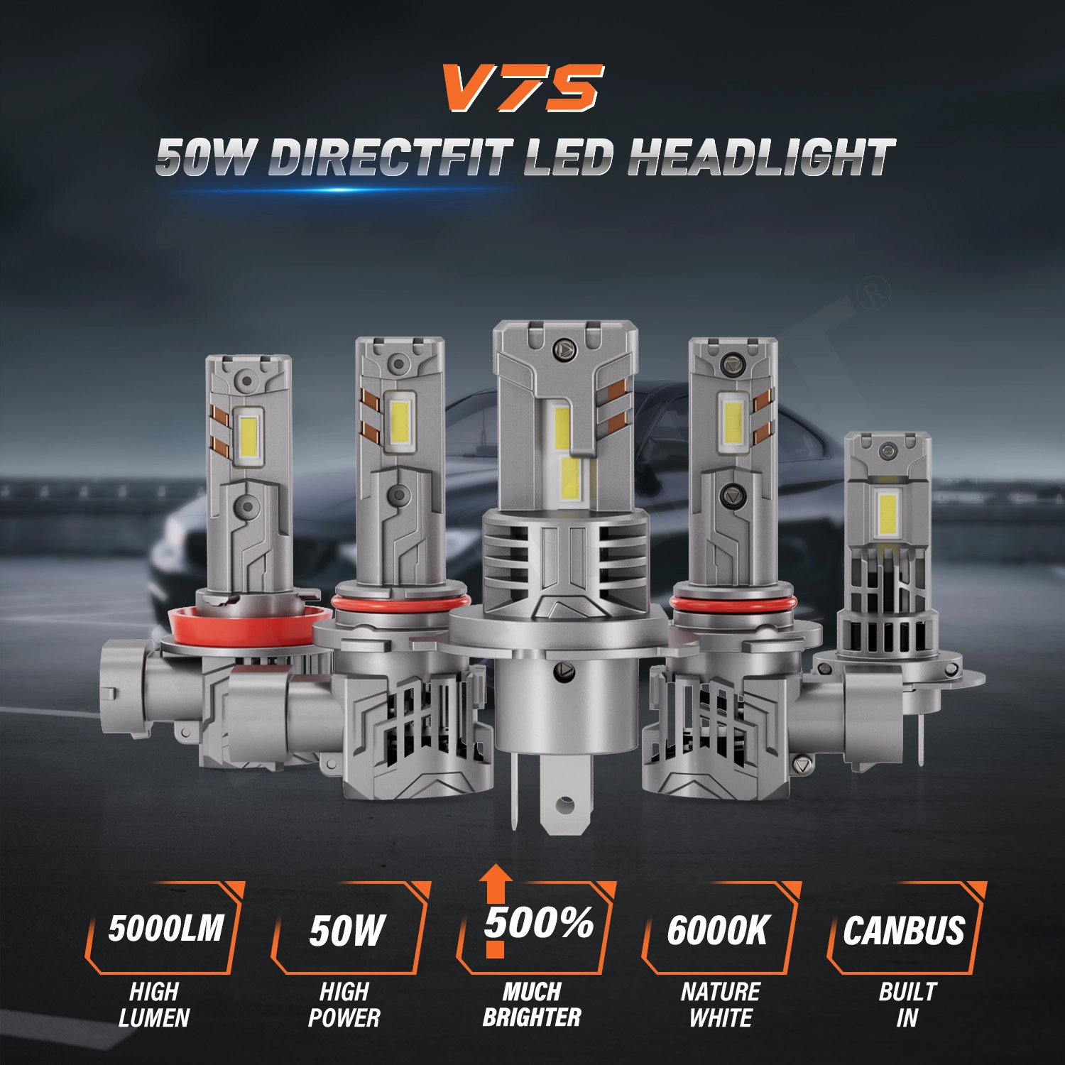 V7S Fan Canbus Led Headlight Kit 2026 - EKLIGHT