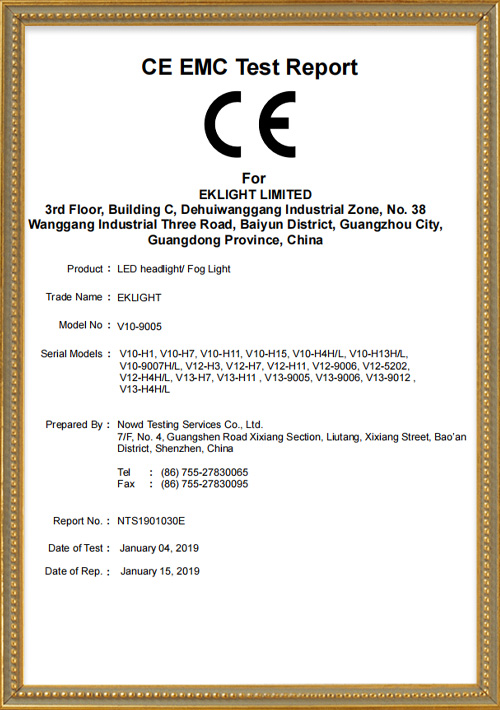 CE-EMC-TEST-for-V10-V12-V13-led-headlight--EKLIGHT